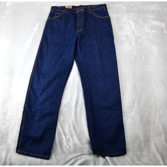 Dickies Jeans Mens 36x32 Blue Denim Regular Fit 5-Pocket Straight - Picture 1 of 6
